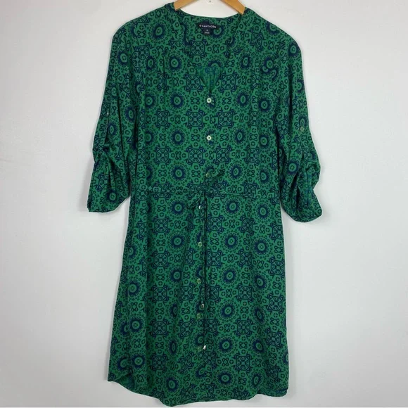 slim fit dress slacks 41 HAWTHORN Boho Maxi Dress Botanical Short Sleeve Casual Traveler Sur main image 0